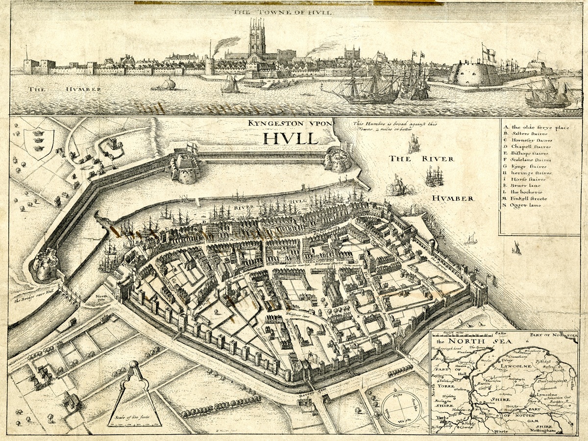 Hollar Plan of Hull 1640