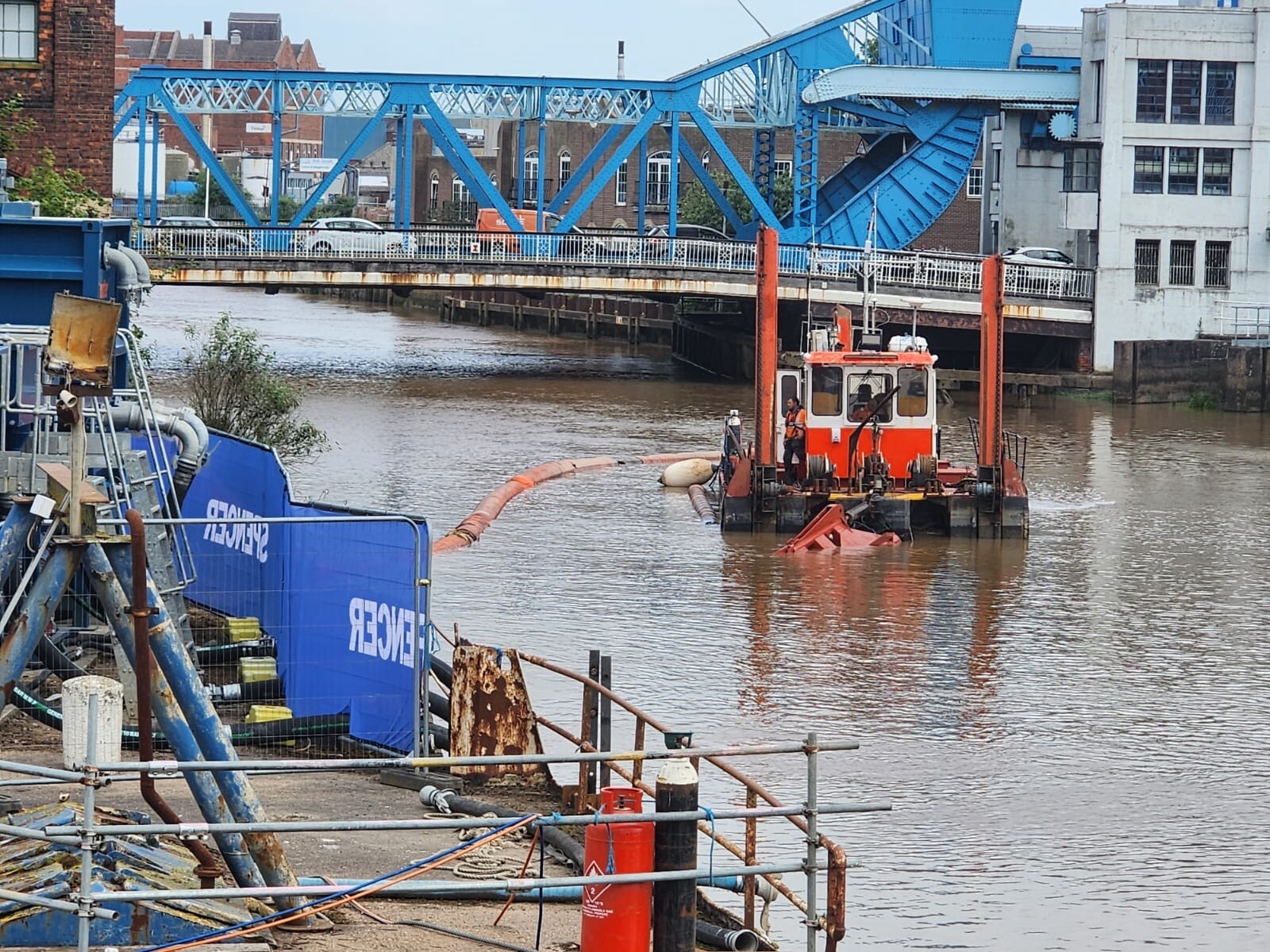 Start of dredging